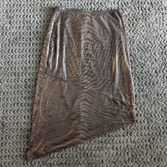 Y2K XOXO Animal Print Asymmetrical Skirt - Picture 3 of 5